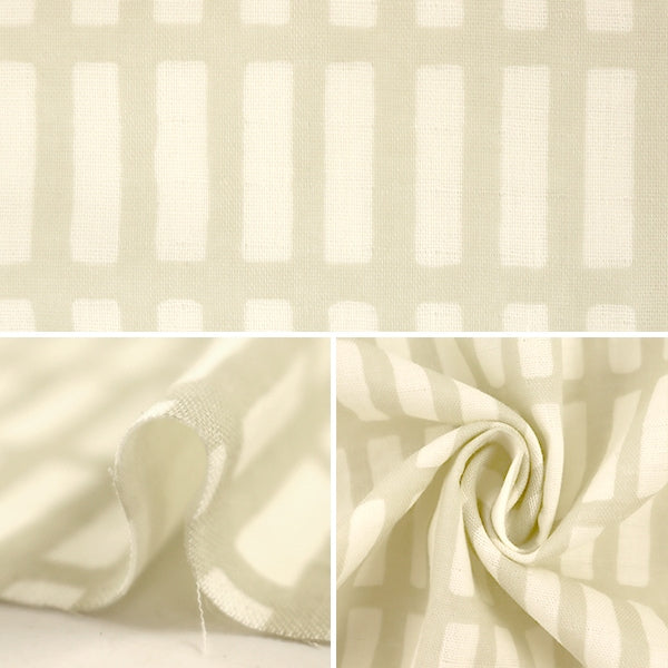 [From quantity 5] Fabric "Wooly French Gauze Cream 38083-1A"