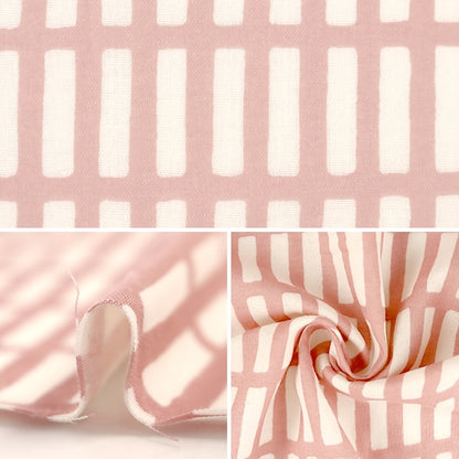 [수량 5에서] 천・원단 "Wooly French Gauze Pink 38083-1B"