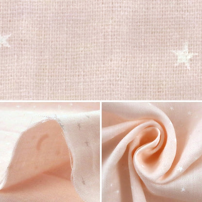 [De la quantité 5] tissu "W Gauze (Double Gauze) Home Collection Star Baby Pink GH10097S-B"