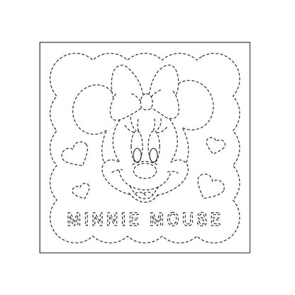 Tissu de broderie "Série de personnages Disney Hanachi Minnie Mouse White 67" Olympus ouimpass