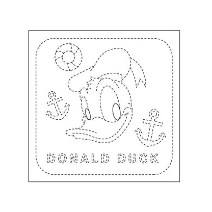 Tissu de broderie "Série de personnages Disney Hanabin Donald Duck White 68" Olympus ouimpass