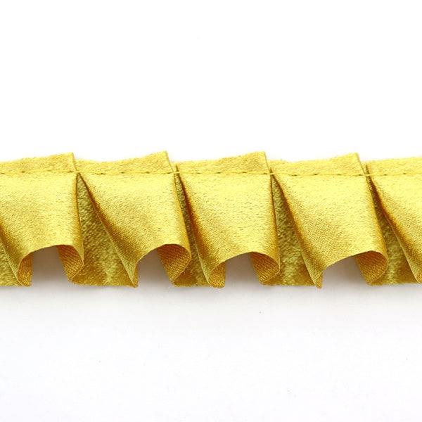 [From quantity 5] frillsRibbonTape "Saten Box Frill Gold 21 No. 8100F-21"