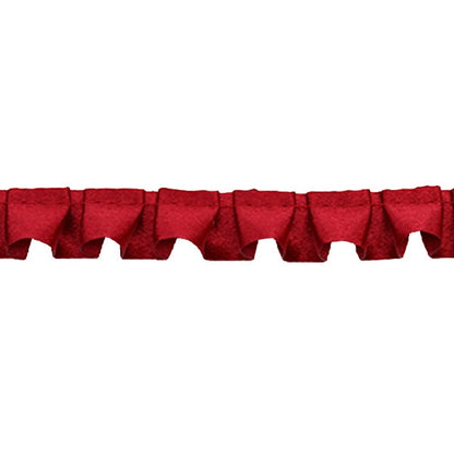 [From quantity 5] frillsRibbonTape "Saten Box Frill Wine Red 49 No. 9215F-49"