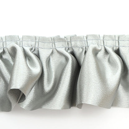 [From quantity 5] frillsRibbonTape "Saten Box Frill Width about 6.5cm 72 Color Silver 650BF-72"