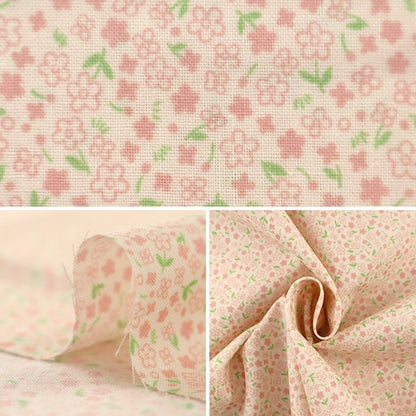 [From quantity 5] Fabric "Antiviral function fiber Cleanse® (Clenze®) Scare Print Small floral pattern pink ZES10314-A "