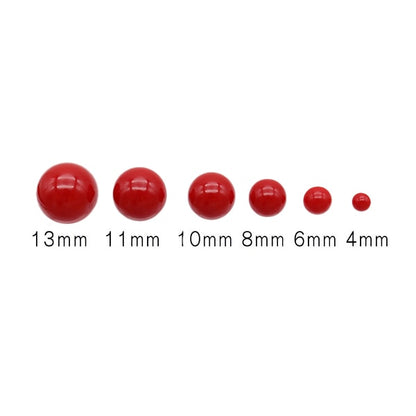 Pièces d'artisanat "Ayiden fesses 13 mm 30 pièces rouges n ° 750-R-13"