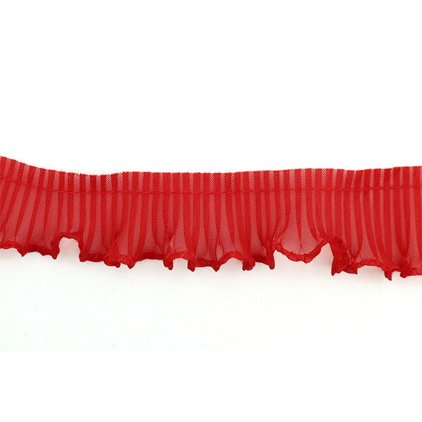 [From quantity 5] frillsRibbonTape "Tetron Frill Width about 2.5cm 11th color" Watanabe Kogyo Co., Ltd.