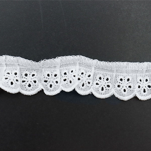 [From quantity 5] Race "Cotton frill width about 2.5cm 1st color 5020F-1"