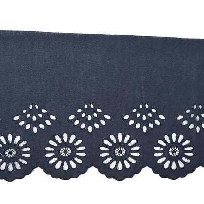 [De la cantidad 5] Cinta de ribona de encaje "Lace de algodón ancho Indigo T23296-18"