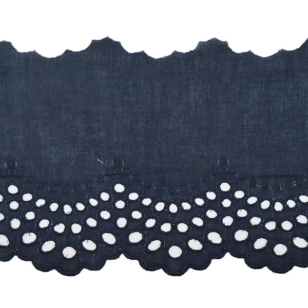 [De la cantidad 5] Correa de ribona de encaje "Cotton Lace Wide Indigo T23417-18"