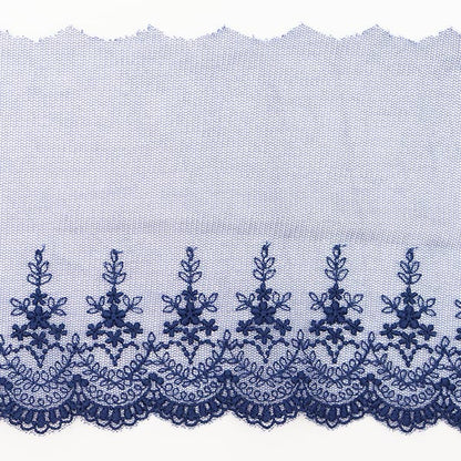 [From quantity 5] RaceRibbonTape "Tulle lace wide indigo T24368-17"