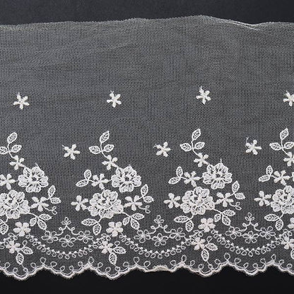 [From quantity 5] RaceRibbonTape "Tulle lace width generated T24371-12"