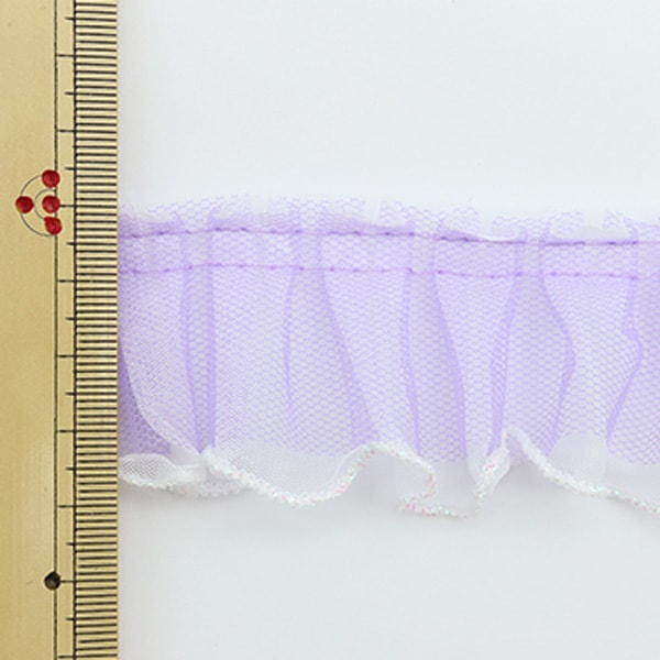 [Dalla quantità 5] razza "Tulle Box Frill 7 No. 7 Purple IR005"