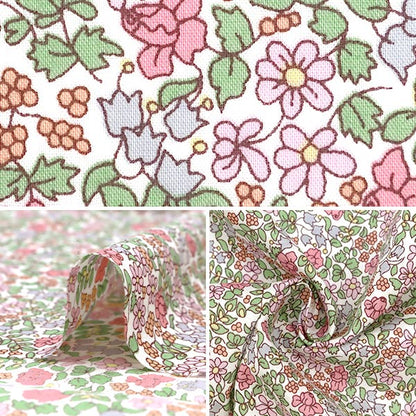 [De la quantité 5] tissu "Liberty Liberty Print Tanalone Emilia Flowers 3630184-YE" Liberty Japan Liberty Japan