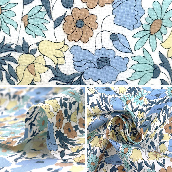 [Aus Menge 5] Fabric "Liberty Liberty Print Tanalone Poppy und Daisy 3632104-ve" Liberty Japan Liberty Japan