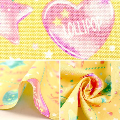 [From quantity 5] Fabric 『Oxford Lollipop Yellow MOWF-130-Y]