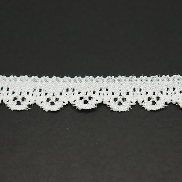 [Aus Quantität 5] Lace Ribon Tape "Stretch Russell Lace Off White F1009"