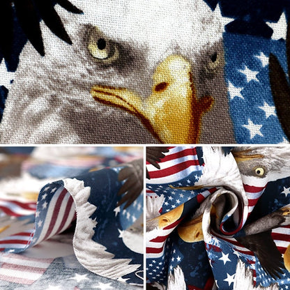 [De la quantité 5] Tissu "INKET PRINT EAGLE C5566-EAGLE" USA COTTON