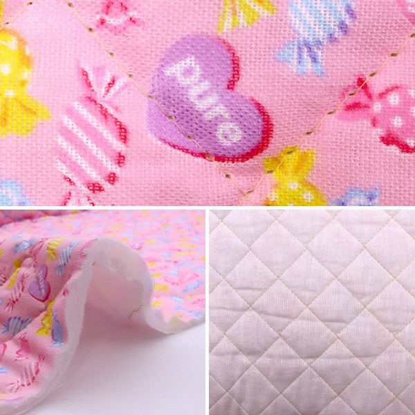 [From quantity 5] Fabric "Double gauze quilt favorite baby candy pink OKBF-38Q"