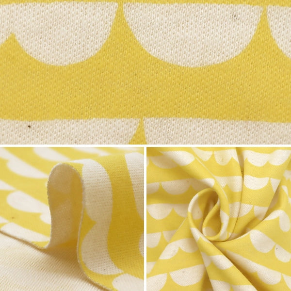 [De la quantité 5] tissu "Scarap lisse jaune KTS6739-C" Coton Kobayashi Cotton Kobayashi Kobayashi.