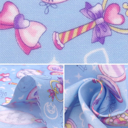 [From quantity 5] Fabric "Antibacterial and deodorant Sheeting Magical Blue CMOF-51]