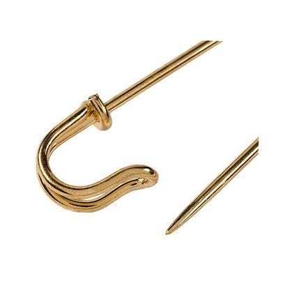 Pin de sécurité "Grande broche de sécurité en laiton 7,6 cm d'or 071603" Coussin