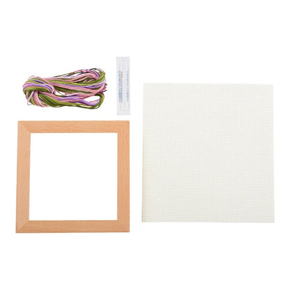 Kit di ricamo "Small Flower Frame Sennichin 885" Lecien Lecien Cosmo Cosmo