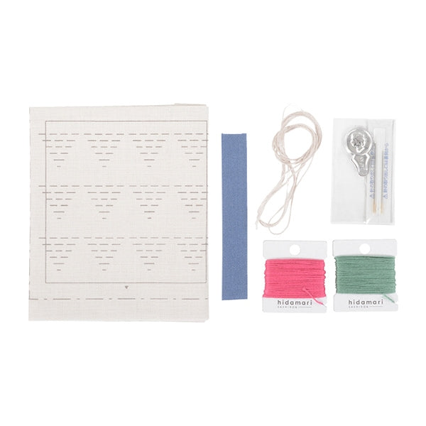 Kit di ricamo "Perspective Coppia Coaster Pale Grey Pale 98951" Lecien Lucian Cosmo Cosmo