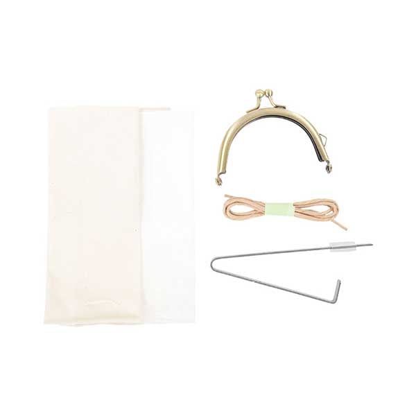 手芸キット 『はじめてのがま口 スターターキット 丸型口金タイプ』