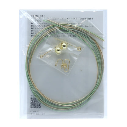 手芸キット 『ミズヒキキット あわじ結びのピアス CGMK-01』 KIYOHARA 清原