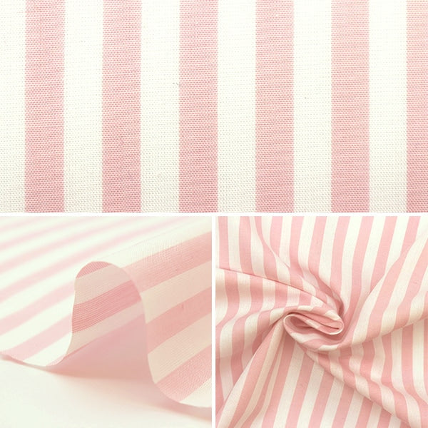 [De la quantité 5] Tissu "Dyeing Stripe Large Rose Light Co-stl-lpk"