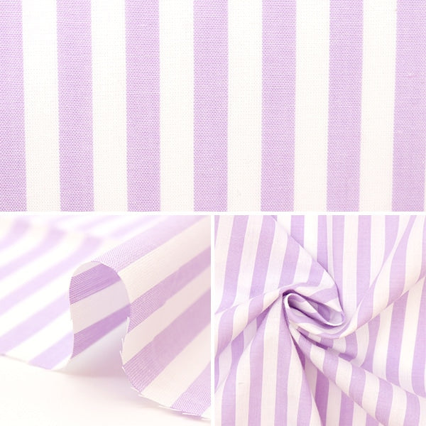 [De la quantité 5] Tissu "Dyeing Stripe Large Light Violet Co-stl-lvi"