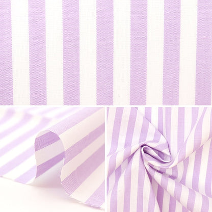 [De la quantité 5] Tissu "Dyeing Stripe Large Light Violet Co-stl-lvi"