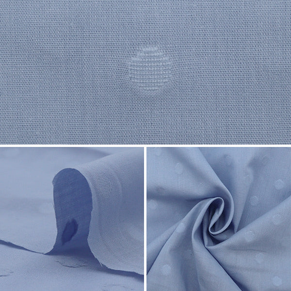 [From quantity 5] Fabric "60 cut boil (dot dot) blue IA-CUTVL-BL"