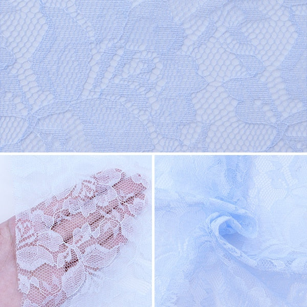 [From quantity 5] Fabric "Russell lace saxophone 12887-13"