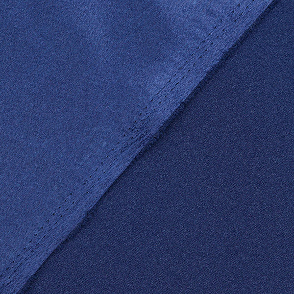 [De la quantité 5] Tissu 『crêpe envers satin Bleu foncé 448-10"