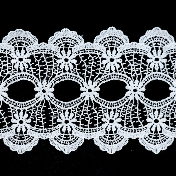 [De la cantidad 5] Raza "Lace White aproximadamente 7,5 cm de ancho Isy-6-21-10"