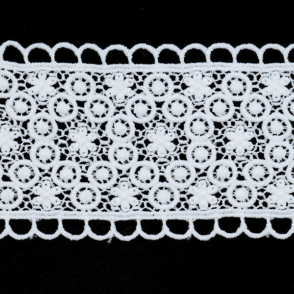 [De la cantidad 5] Raza "Lace White aproximadamente 6 cm de ancho Isy-6-21-12"