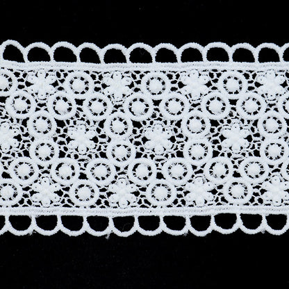 [De la cantidad 5] Raza "Lace White aproximadamente 6 cm de ancho Isy-6-21-12"