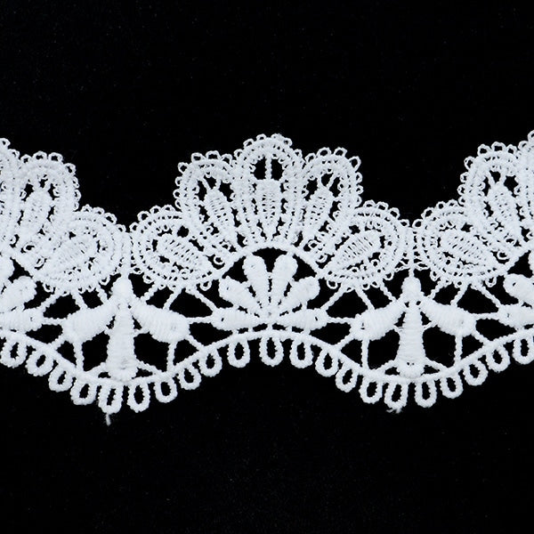 [De la cantidad 5] Raza "Lace White aproximadamente 5 cm de ancho Isy-6-21-23"