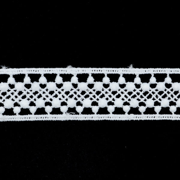 [From quantity 5] Race "Lace White about 2.2cm width ISY-6-21-27"