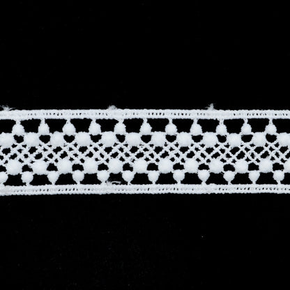 [De la cantidad 5] Raza "Lace White aproximadamente 2.2 cm de ancho ISY-6-21-27"