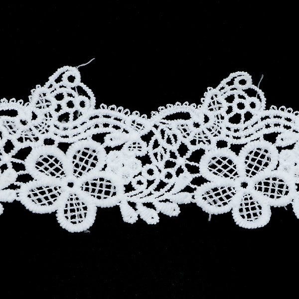 [De la cantidad 5] RACA "Lace White de aproximadamente 5 cm de ancho ISY-6-21-28"