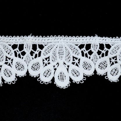 [From 5] Race "Lace White White Approximately 4cm Width ISY-6-21-35"