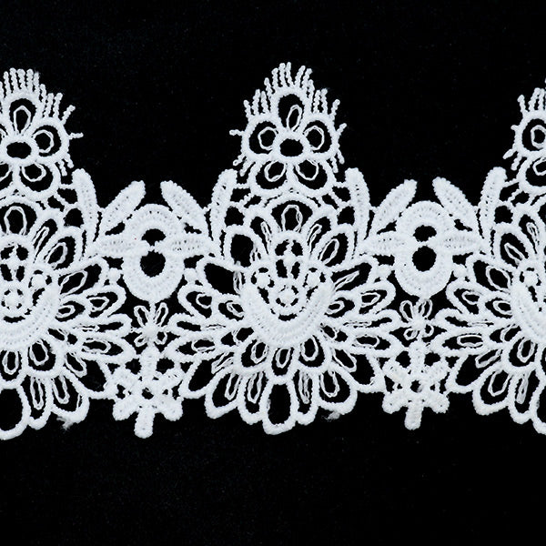 [De la cantidad 5] Raza "Lace White aproximadamente a 6.8 cm de ancho Isy-6-21-38"