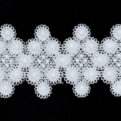 [De la cantidad 5] RACA "Lace White Aproximadamente 5 cm de ancho Isy-6-21-40"