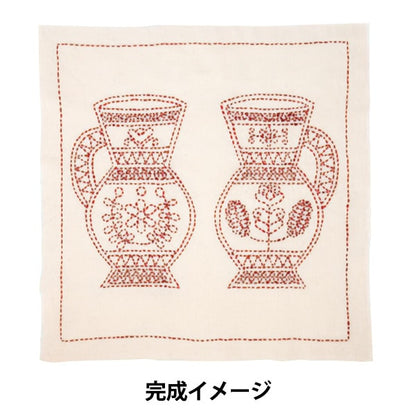 刺繡套件“手工縫製花funa kit sashiko世界匈牙利皮革租賃和救生樹wash ksw-011”鬱金香郁金香