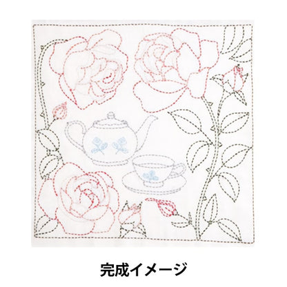 刺绣套件“手工缝制花fukin kit sashiko sashiko世界英格兰茶time ksw-025”郁金香郁金香