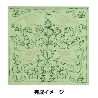 刺しゅうキット 『手縫いの花ふきんキット SASHIKO WORLD England 庭園の小鳥たち KSW-028』 Tulip チューリップ