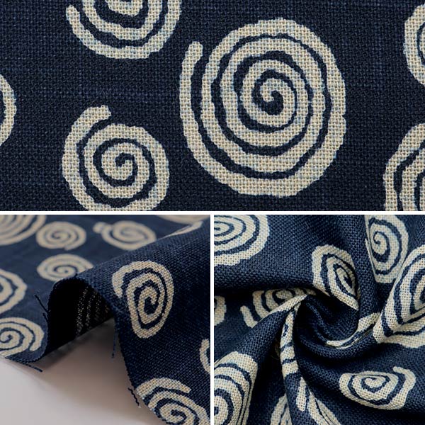 [From quantity 5] Fabric "cottonFabric Ai-colored clouds swirl pattern KP7090-043A]